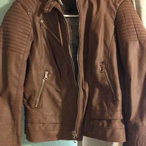 Faux leather jacket
